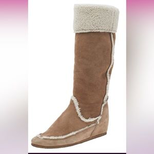 Lanvin Shearling Boots with wedge heel